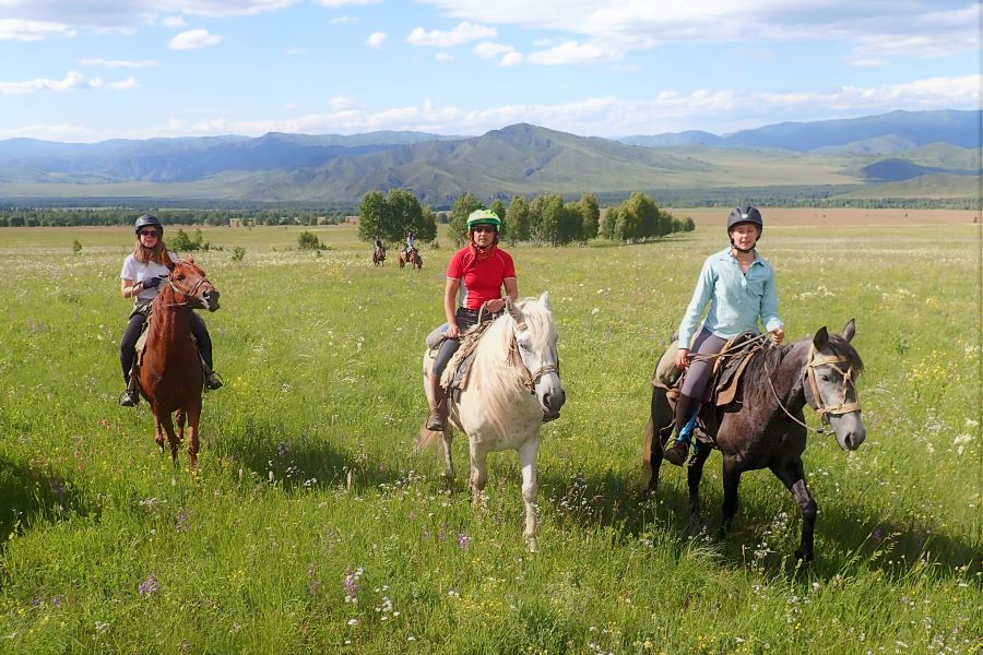 Three riders